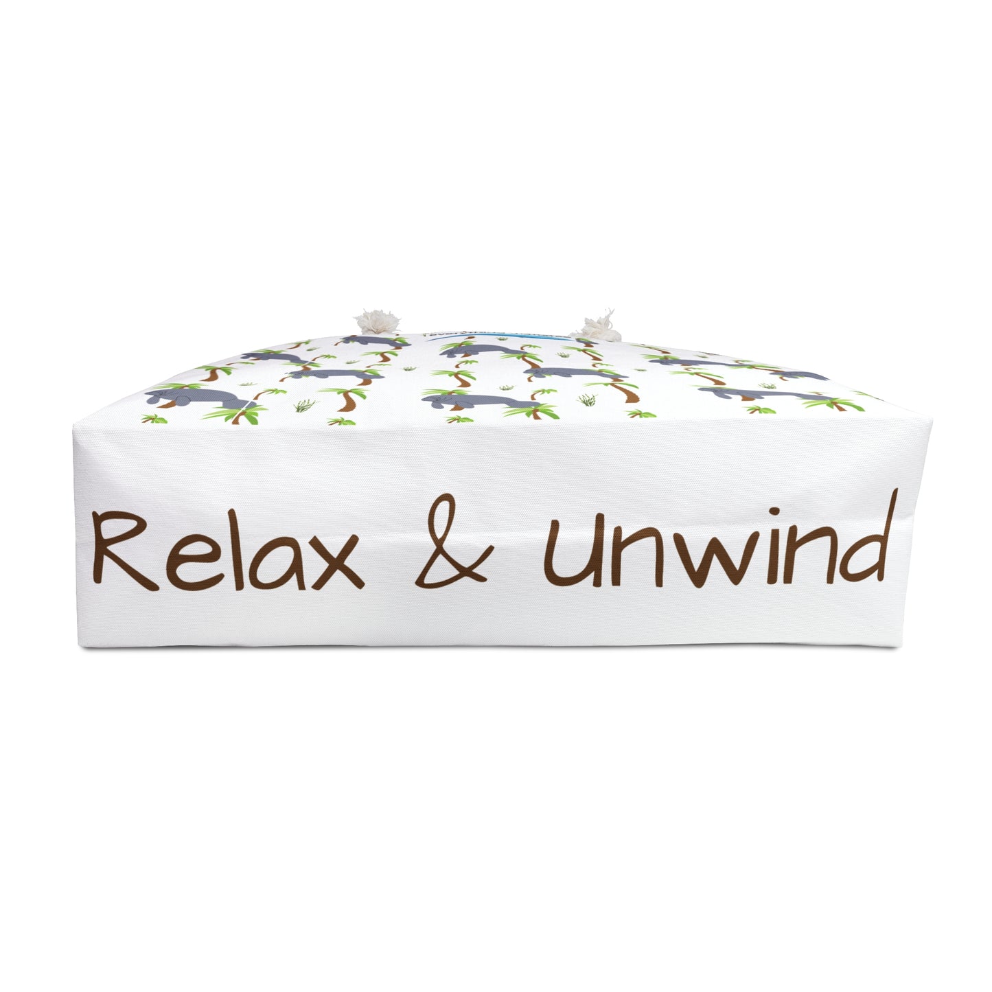 Relax & Unwind Manatee Weekender Bag - Fun Beach Tote for Travel & Adventures