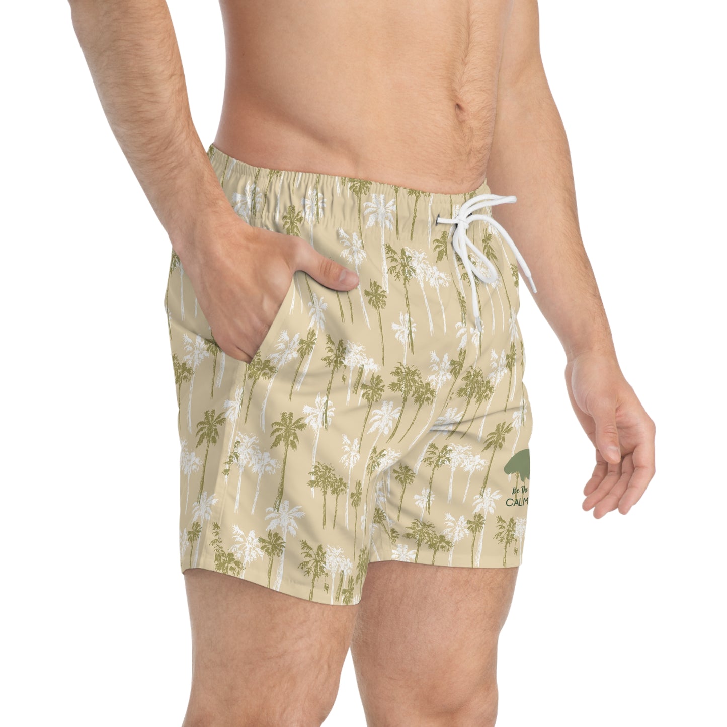 Be The Calm Manatee Swim Trunks | Mens