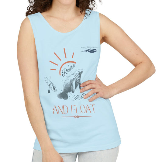 Relax and Float Manatee Tank Top | Womens