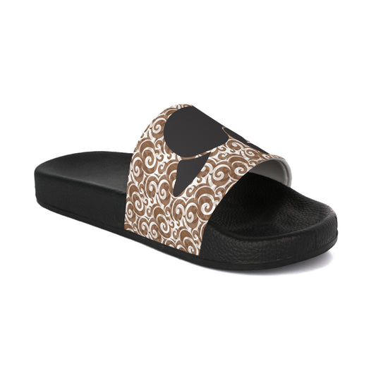 Cocoa Swirls & Manatees Slide Sandals | Mens