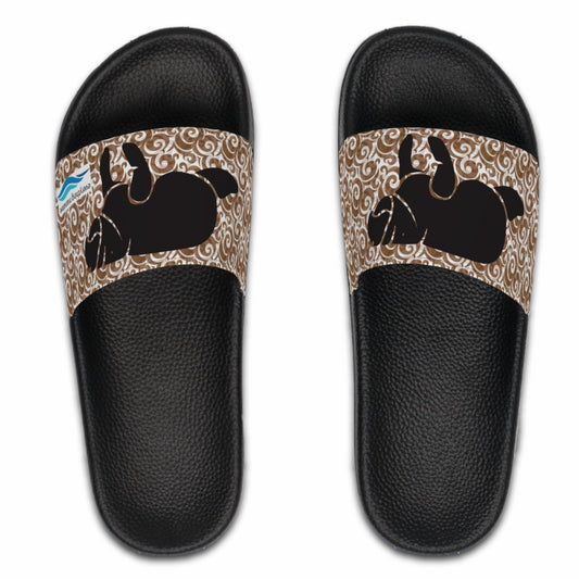 Cocoa Swirls & Manatees Slide Sandals | Mens