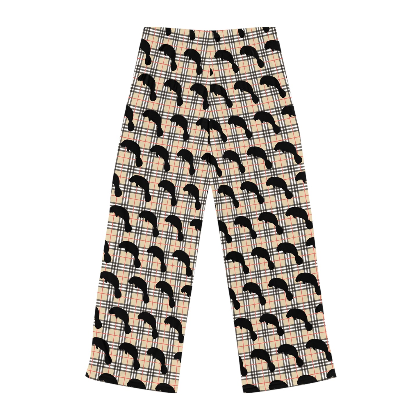 Sophisticated Plaid Manatee Pajama Pants | Womens