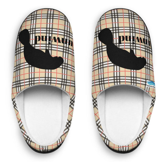 Manatee Plaid Indoor Slippers | Mens