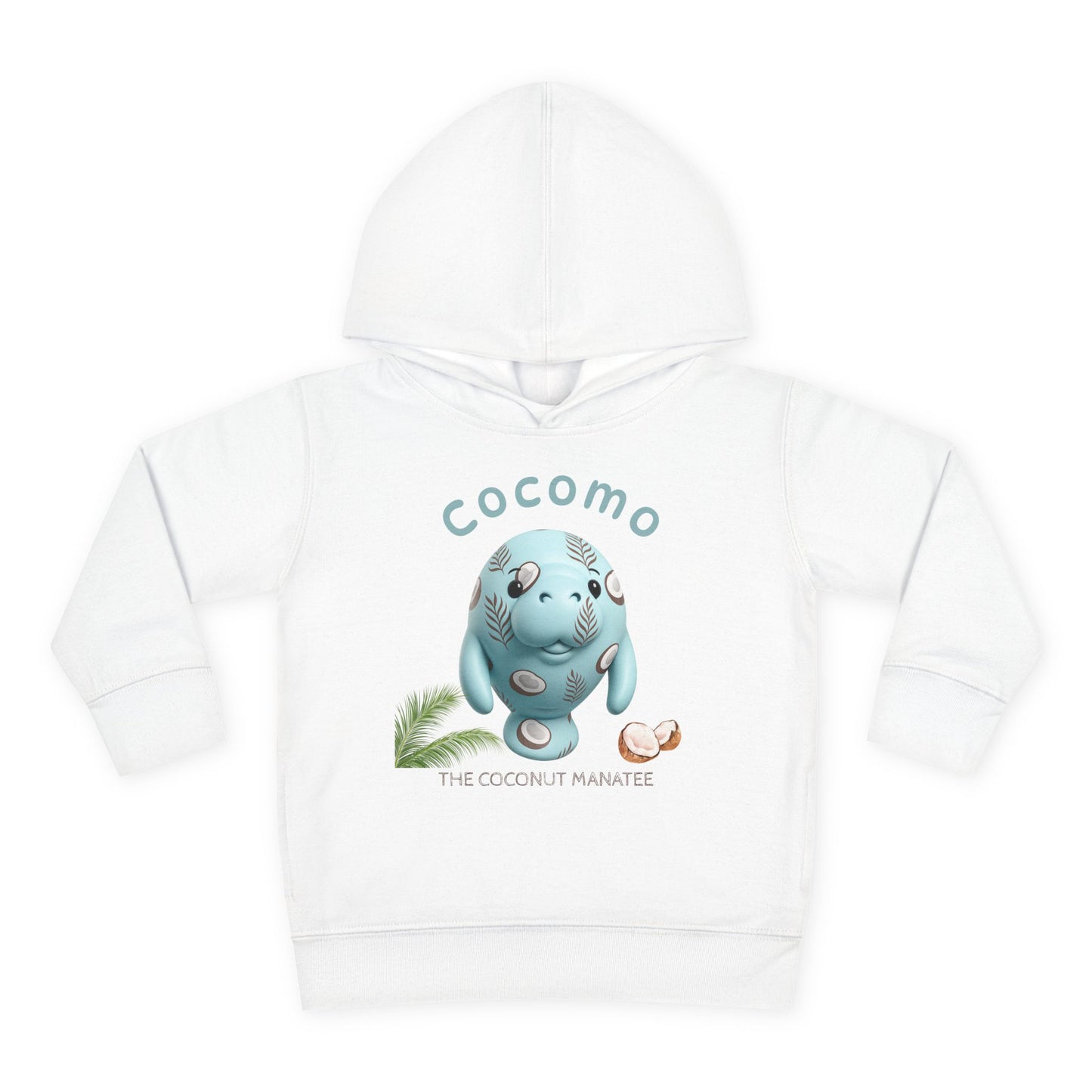 Cocomo The Coconut Manatee Toddler Hoodie | Manatee Minis Collection