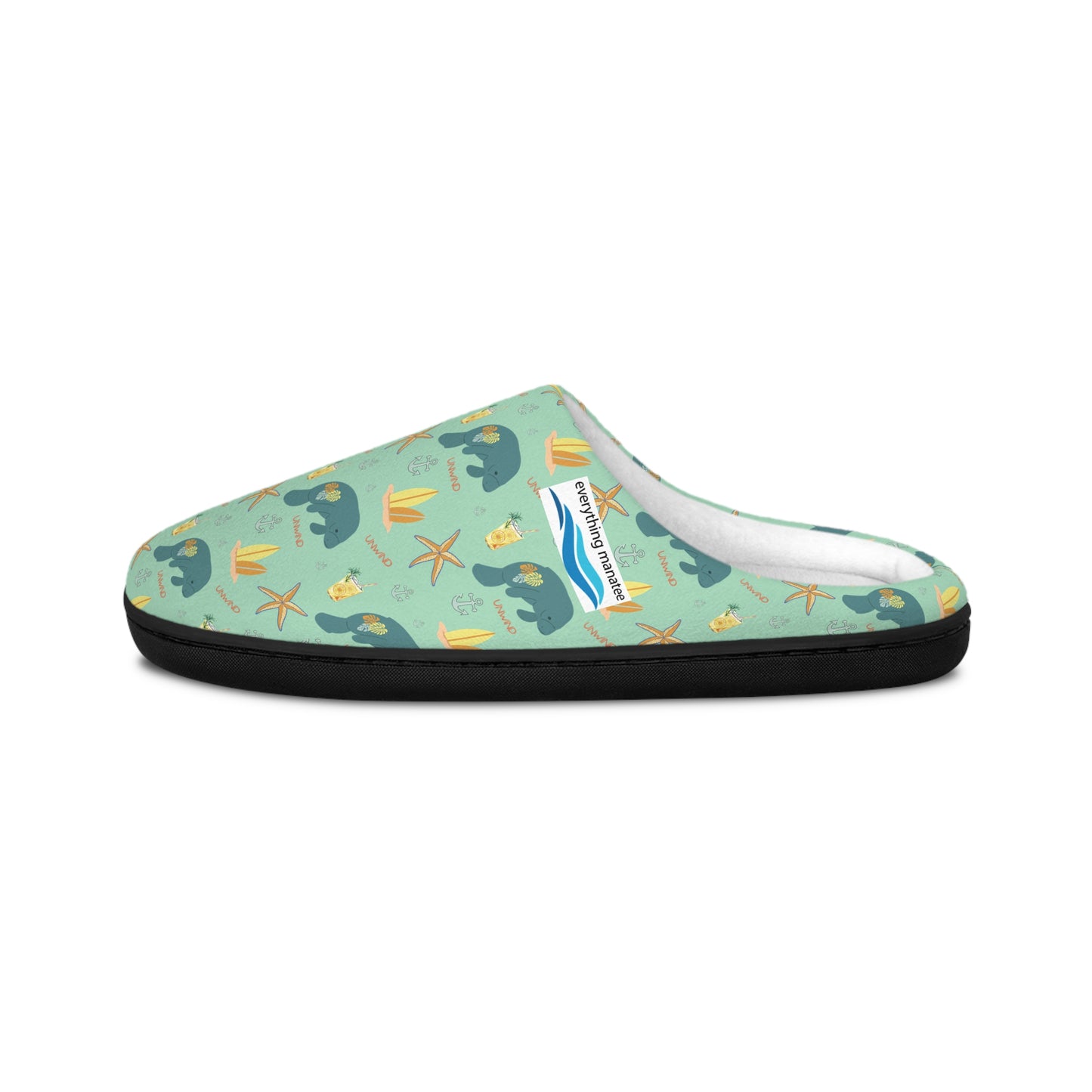 Unwind Manatee Print Slippers | Womens