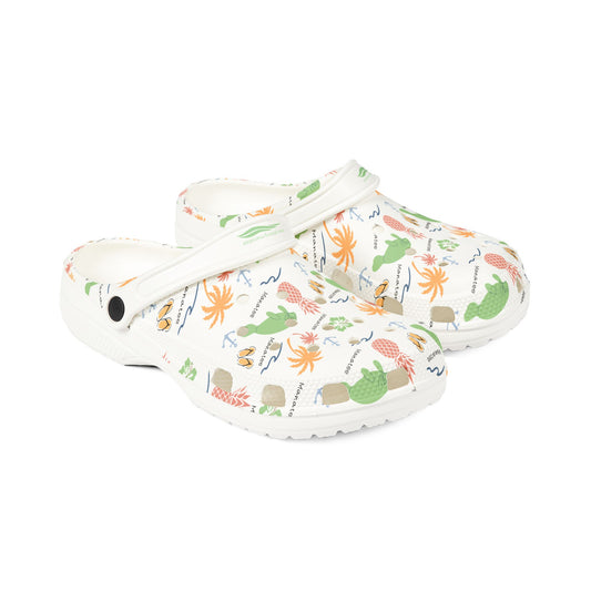Tropical Manatee Foam Clogs for Comfort and Fun | Womens