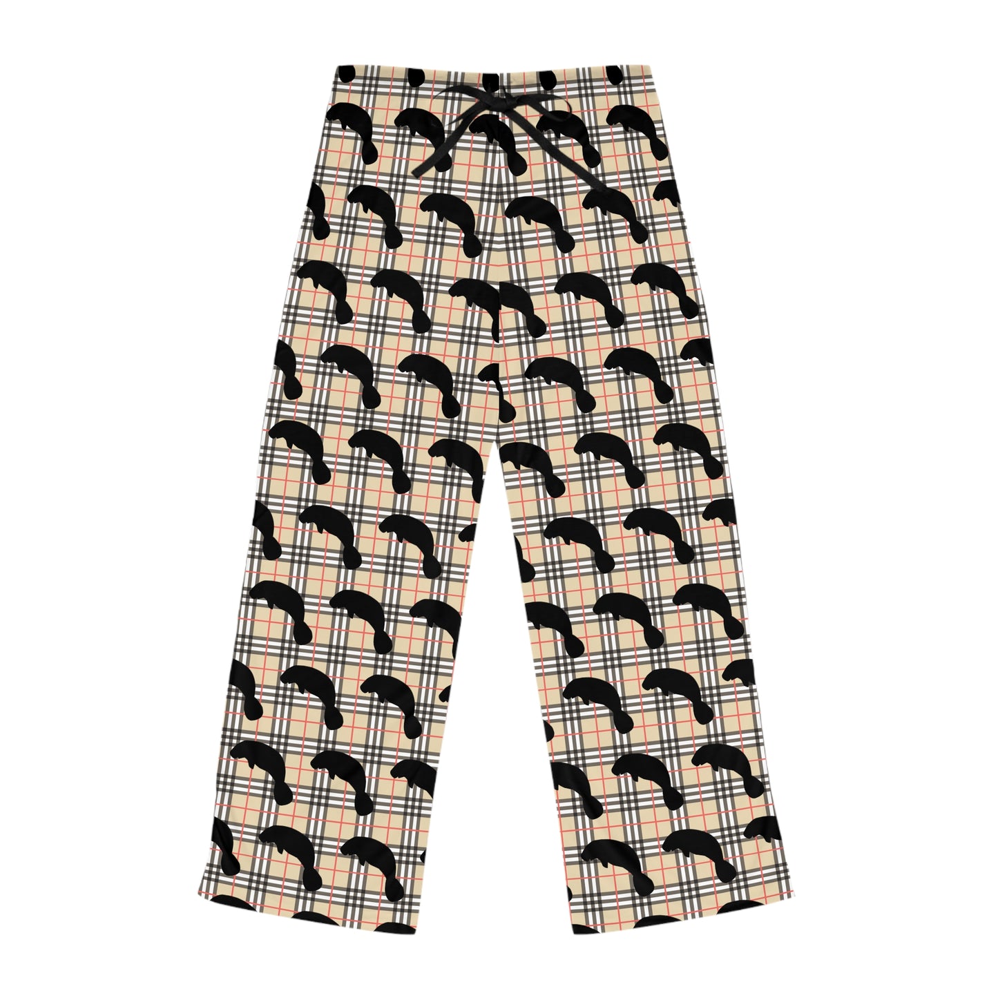 Sophisticated Plaid Manatee Pajama Pants | Womens