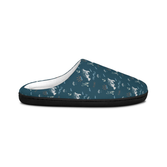 Nautical Manatee Indoor Slippers | Womens