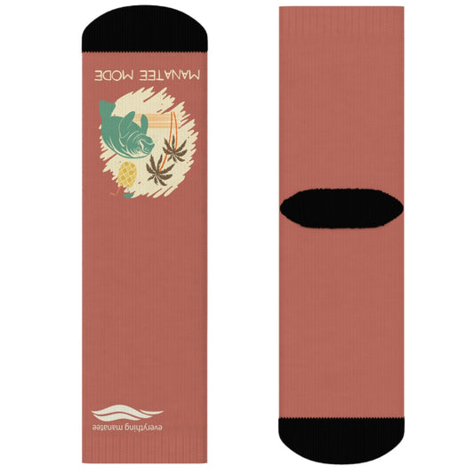 Manatee Mode Crew Socks | Womens