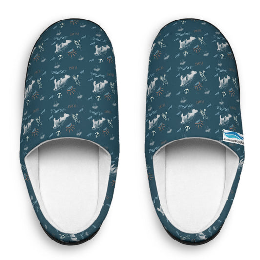 Nautical Manatee Indoor Slippers | Mens