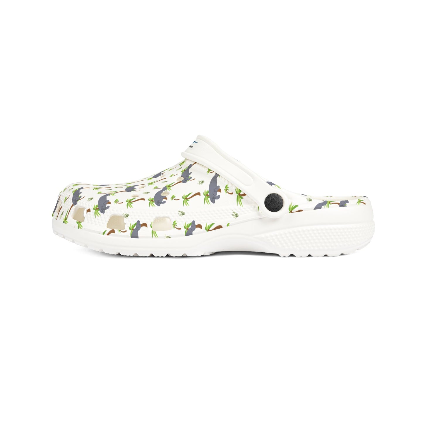 Manatees & Palms Print Foam Shoes - Fun & Comfortable for Summer Adventures