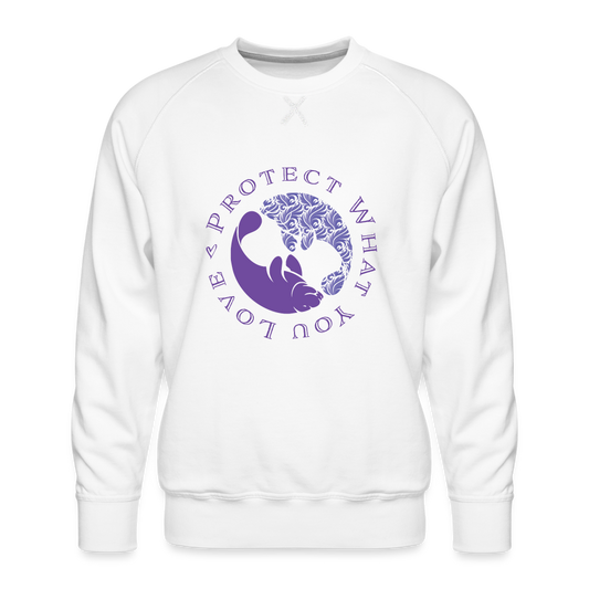 Protect Manatees Sweatshirt | Womens - white