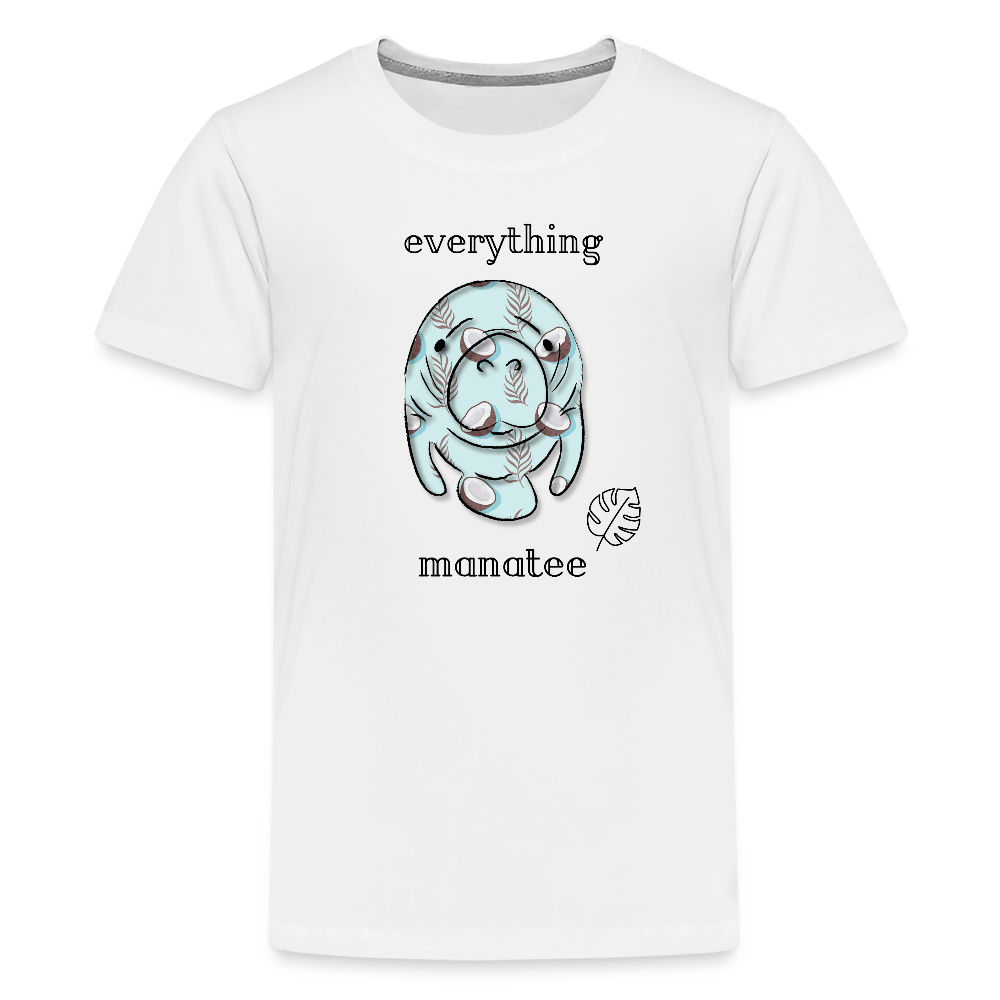 Coconuts & Palms Manatee T-Shirt | Youth - white