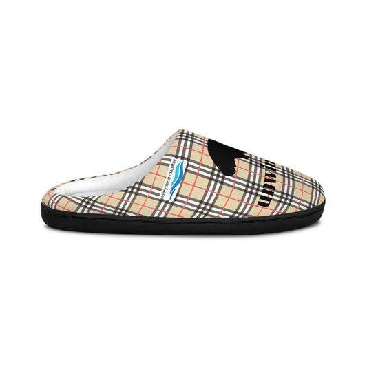 Manatee Plaid Indoor Slippers | Mens