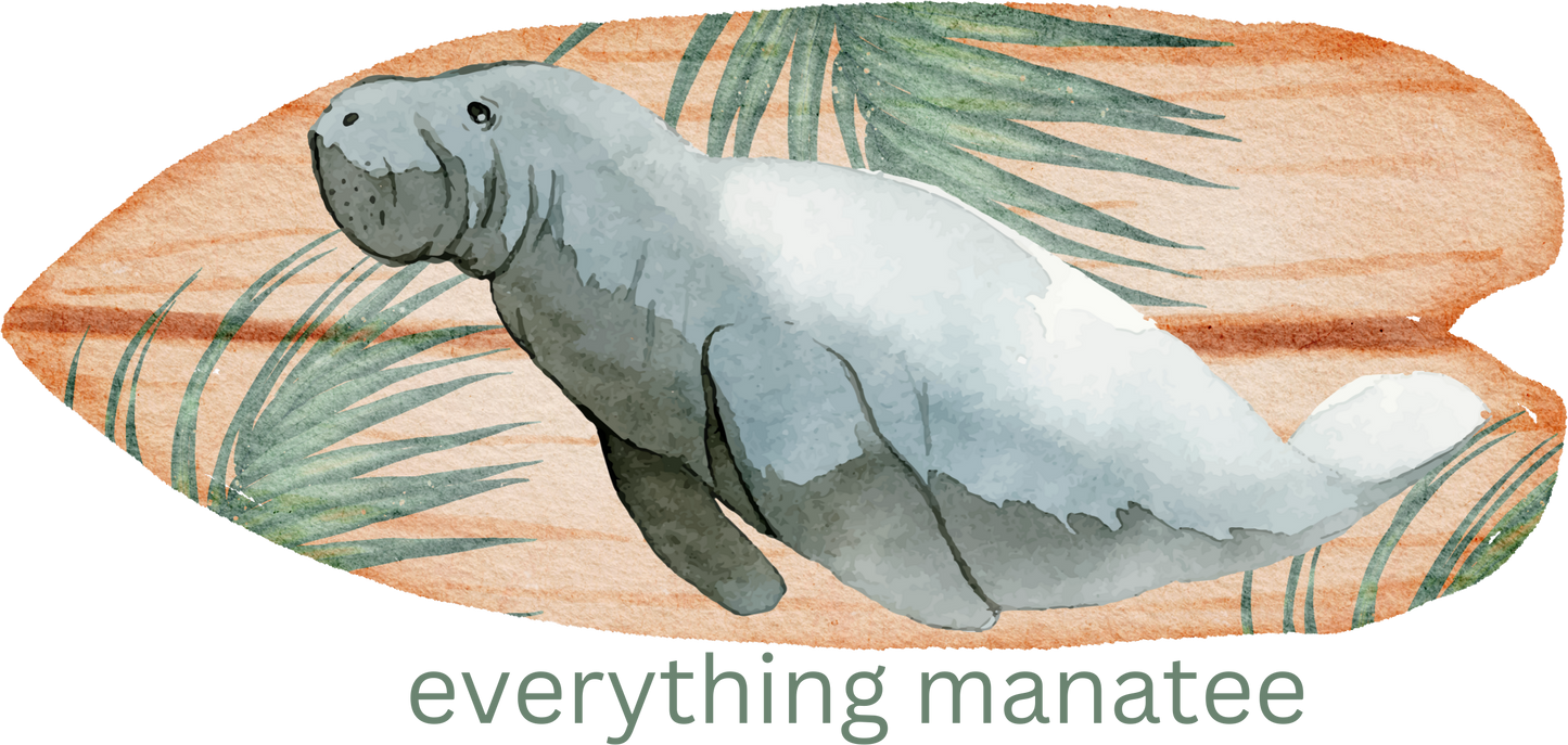 Surf Board Manatee Hoodie | Womens