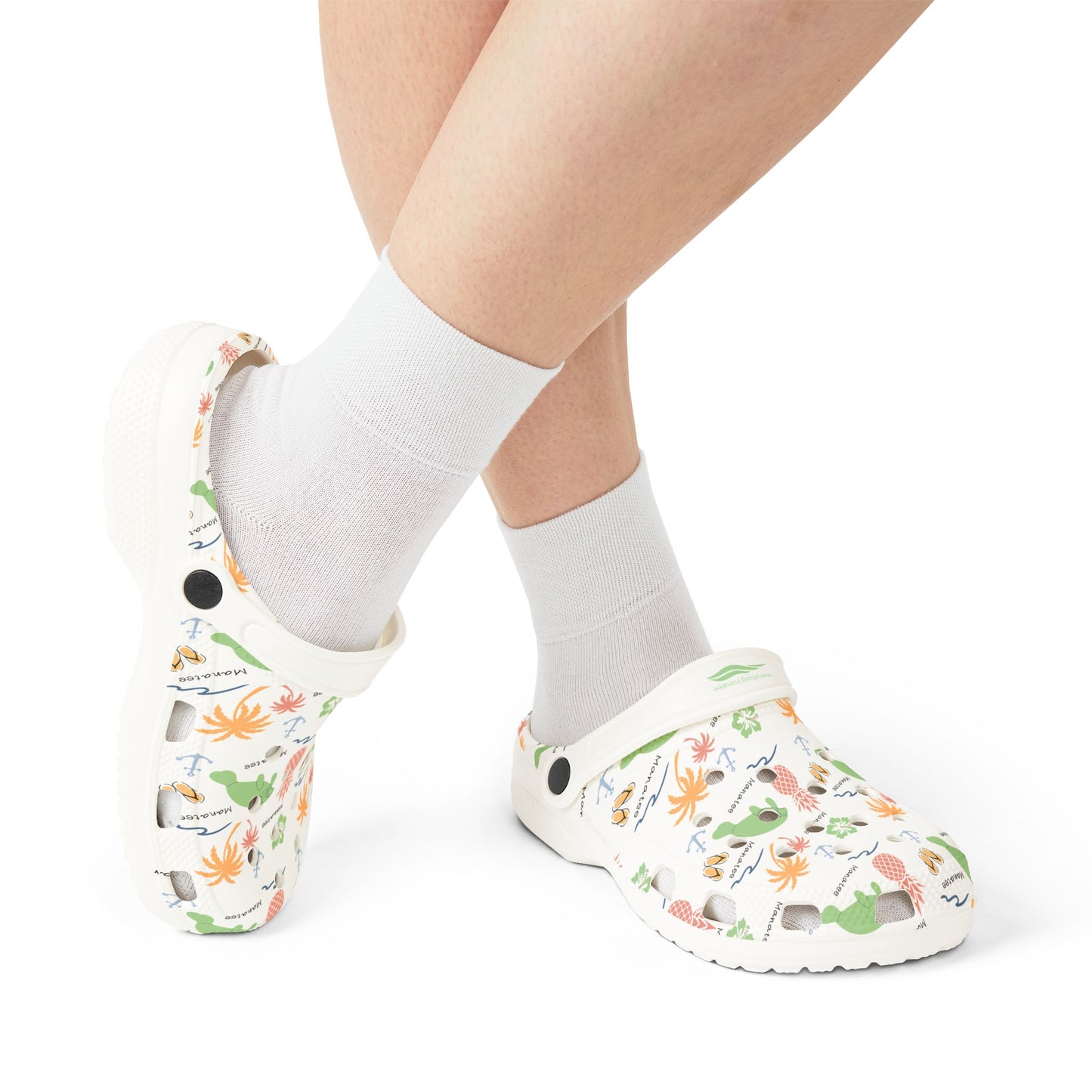 Tropical Manatee Foam Clogs for Comfort and Fun | Womens