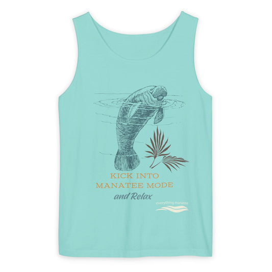 Kick Into Manatee Mode Tank Top | Womens Relaxing Beach Vibes