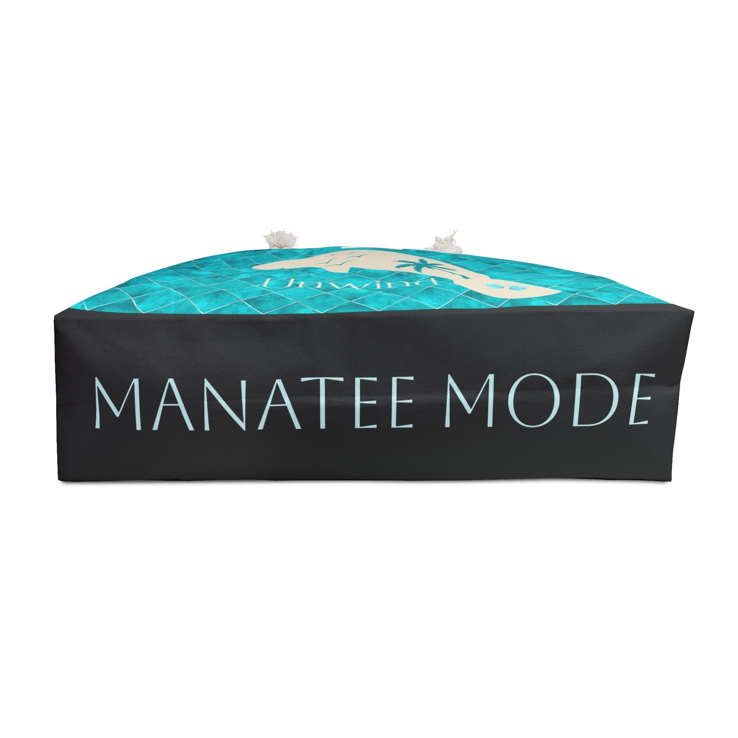 Weekender Bag - 'Unwind' Tropical Manatee Beach Tote