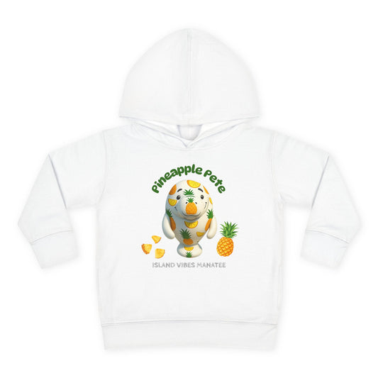 Pineapple Pete The Manatee Toddler Hoodie | Manatee Minis Collection