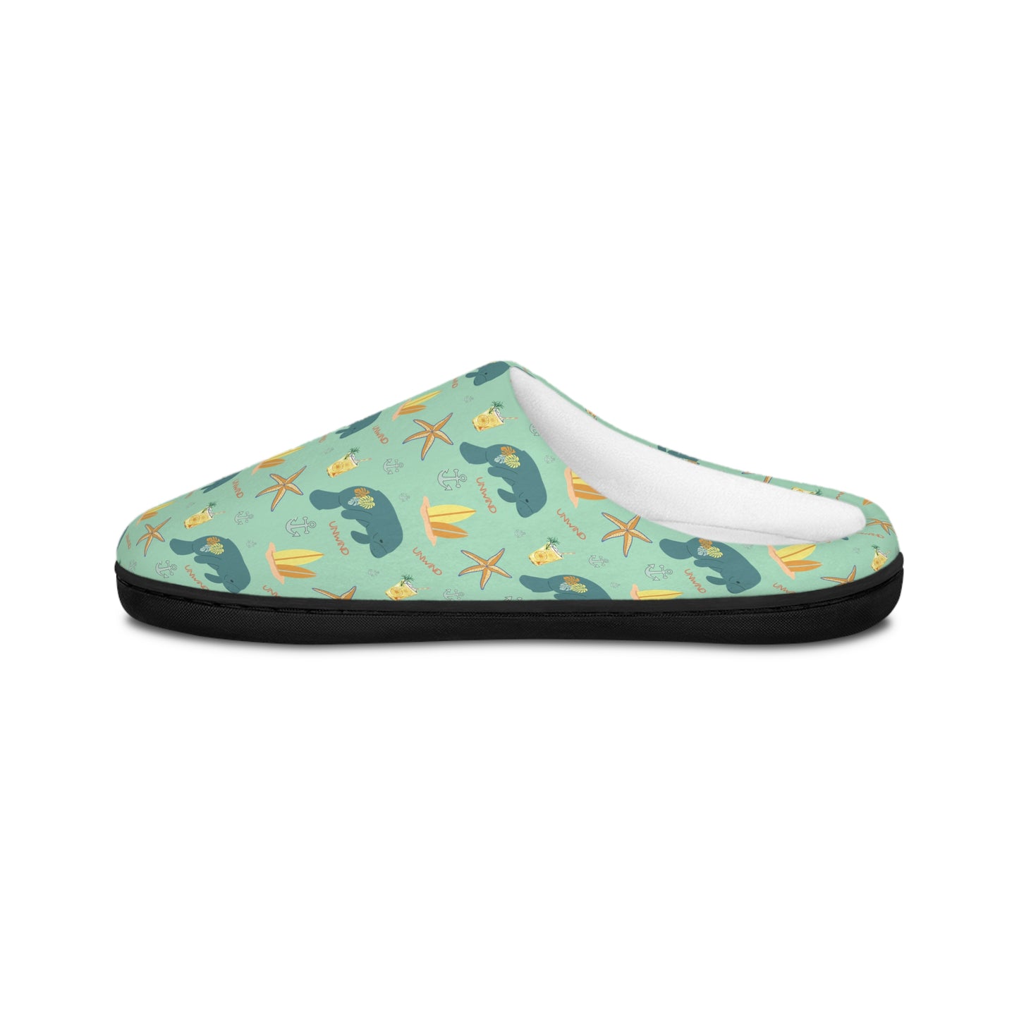 Unwind Manatee Print Slippers | Womens