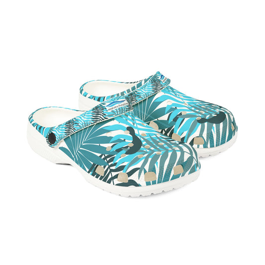 Paradise Palm Manatee Rubber Shoes - Stylish Comfort for Summer Adventures