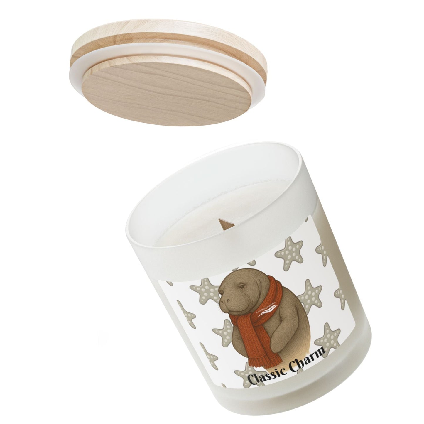 Decorative lamp with a bear design and 'Classic Charm' text on a white background