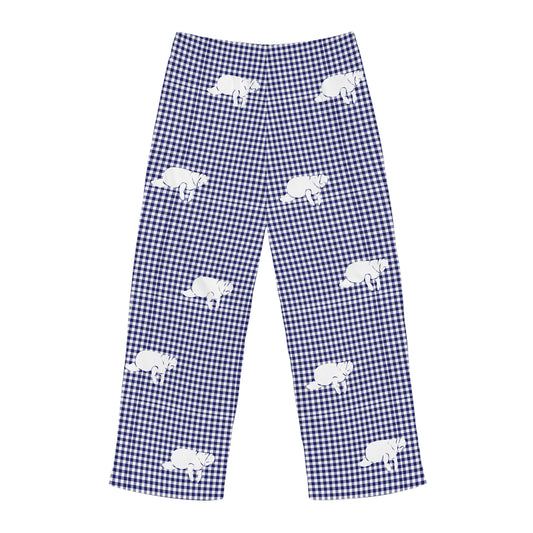 Blue Gingham Manatee Pajama Pants | Mens