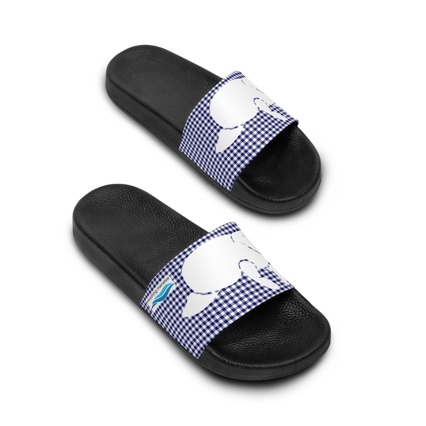Gingham Print Manatee Slide Sandals | Mens