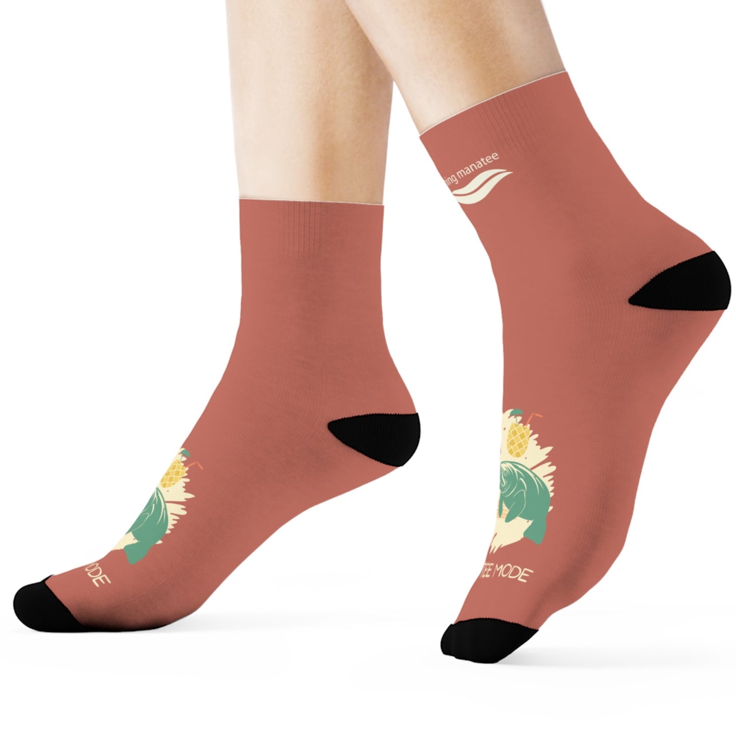 Manatee Mode Crew Socks | Womens