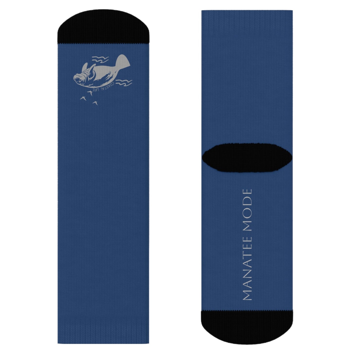 Classic Coastal Manatee Crew Socks | Mens