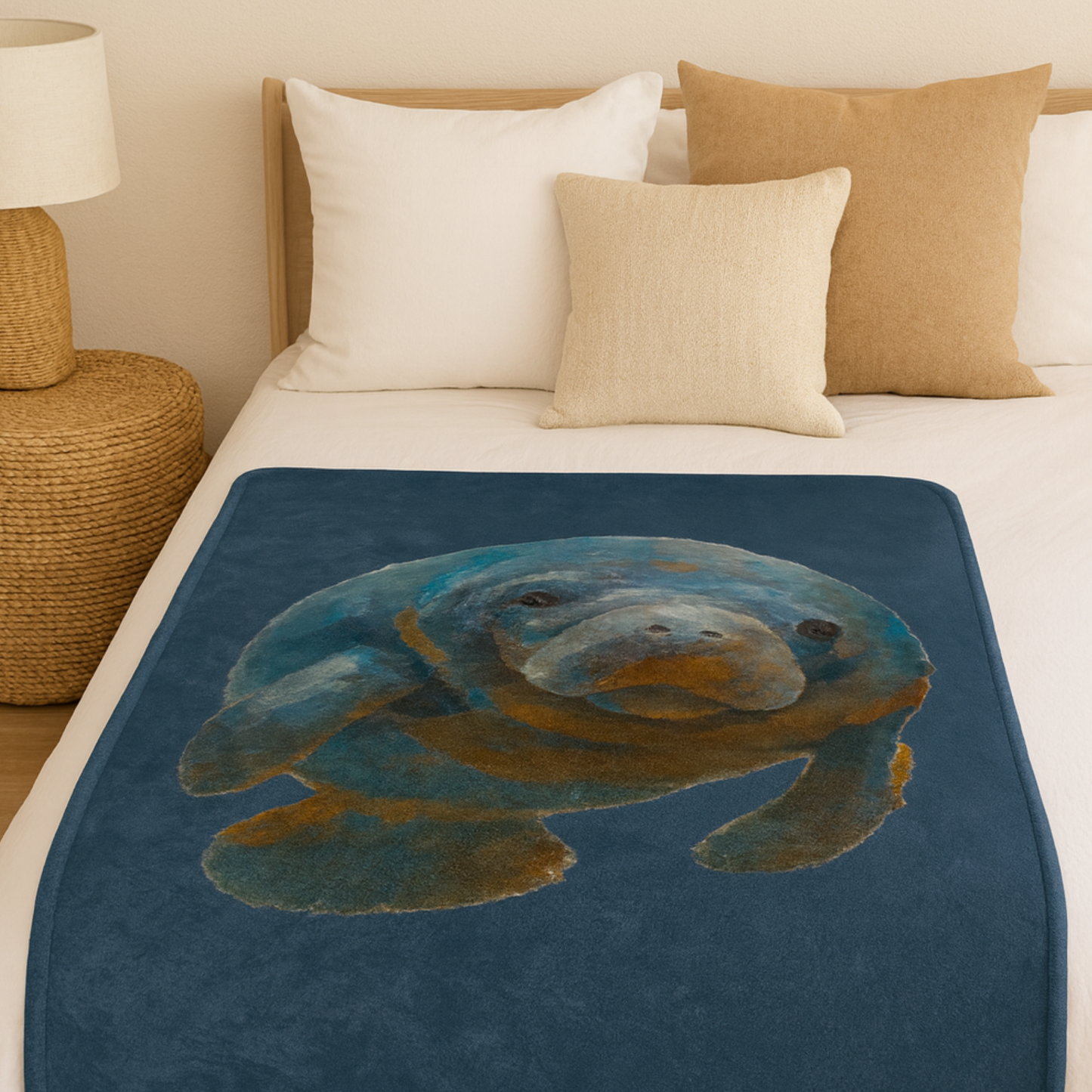 Gentle Soul Manatee Sherpa Blanket | Gallery Inspired Collection