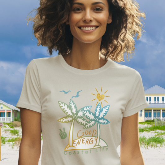 Good Energy Tropical Palms T-Shirt | Womens