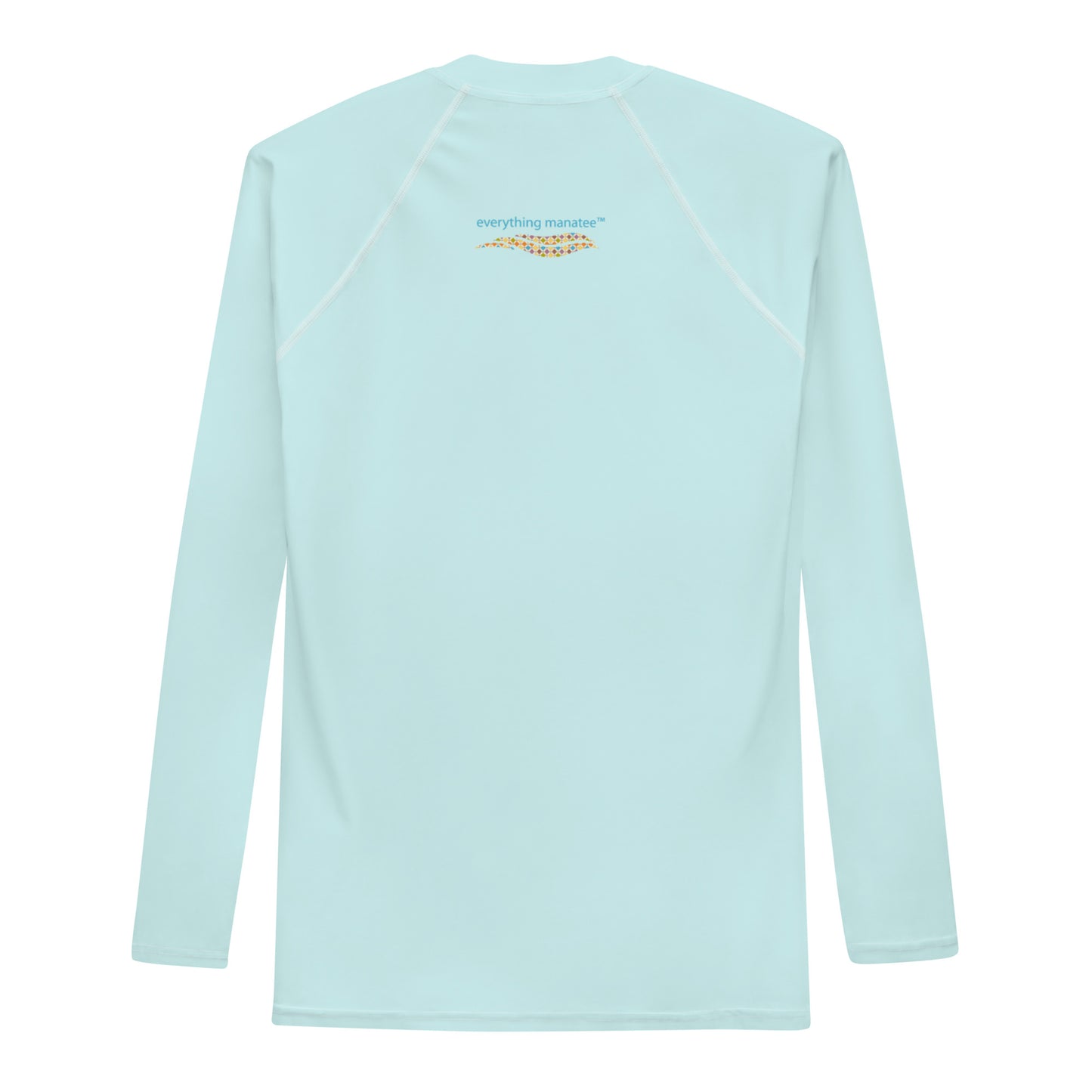 Grid Pattern Manatee Rash Guard | Mens