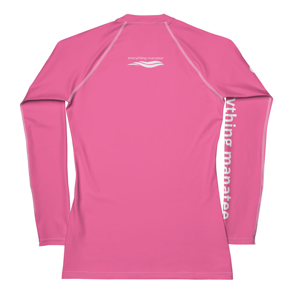 Pink Blossom Manatee Rash Guard | Womens