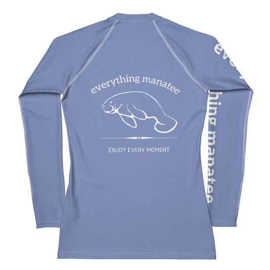 Blue Violet Manatee Rash Guard | Womens
