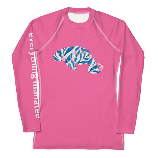 Pink Blossom Manatee Rash Guard | Womens