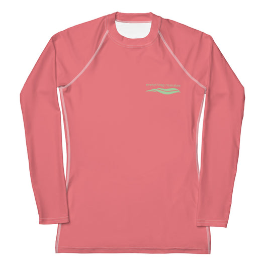 Coral Palms Manatee Rash Guard | Womens