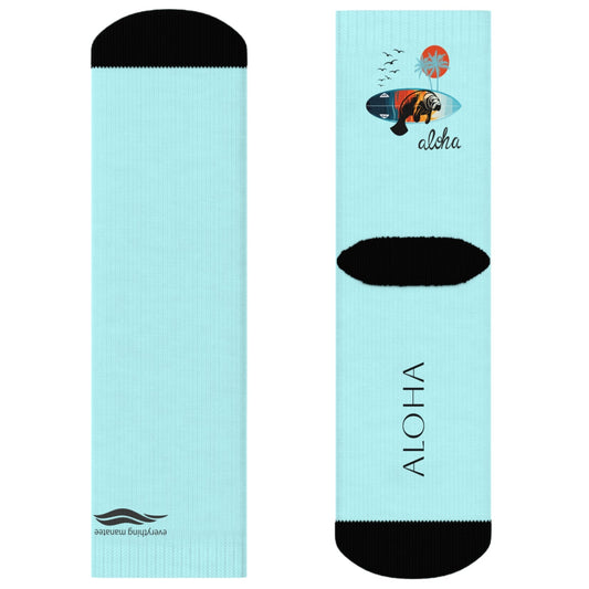 Aloha Manatee Crew Socks | Mens