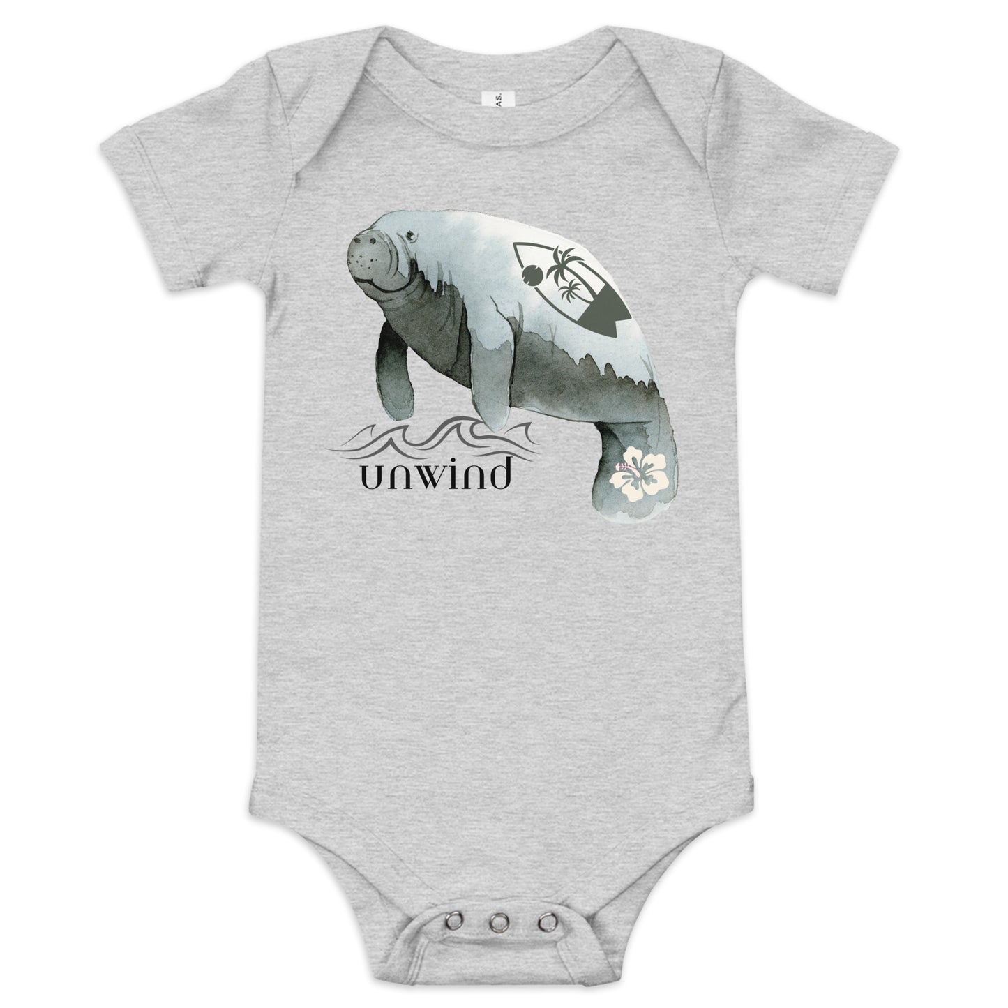 Unwind & Surf Manatee Onesie | Baby