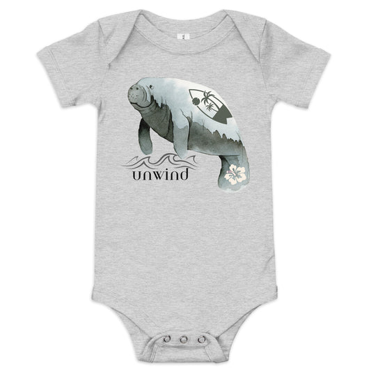 Unwind & Surf Manatee Onesie | Baby