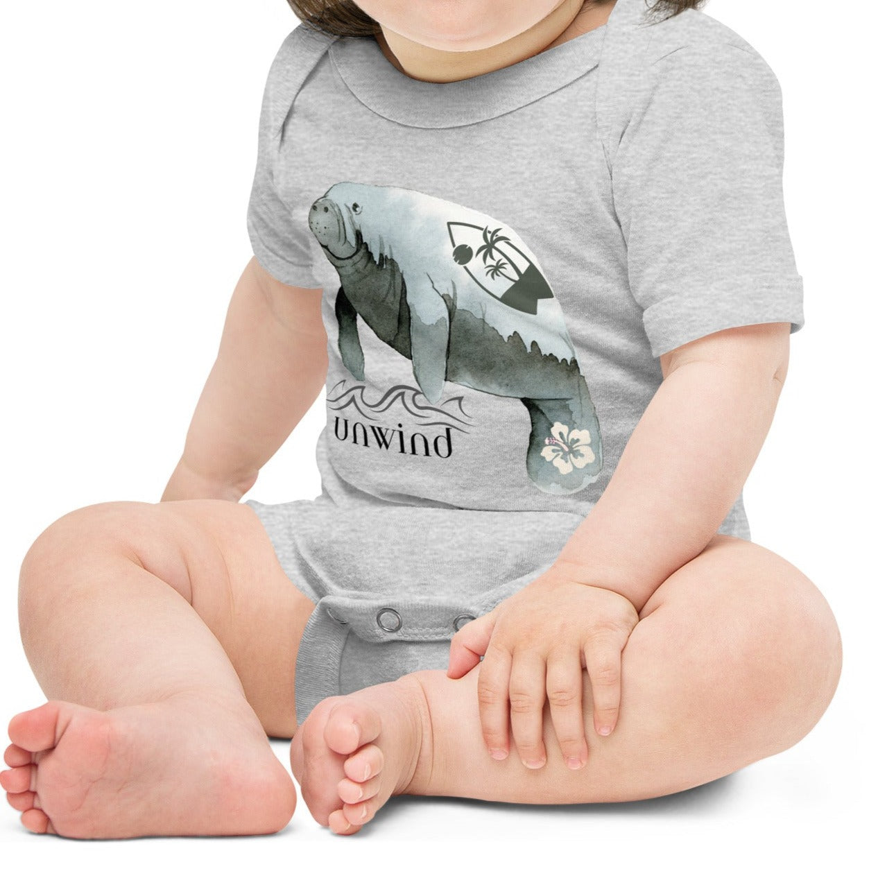 Unwind & Surf Manatee Onesie | Baby