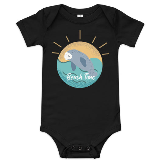 Beach Time Manatee Onesie | Baby