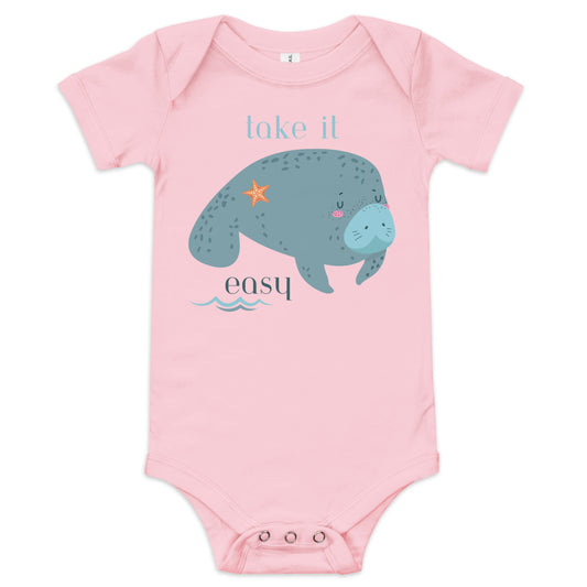 Take It Easy Manatee Onesie | Baby