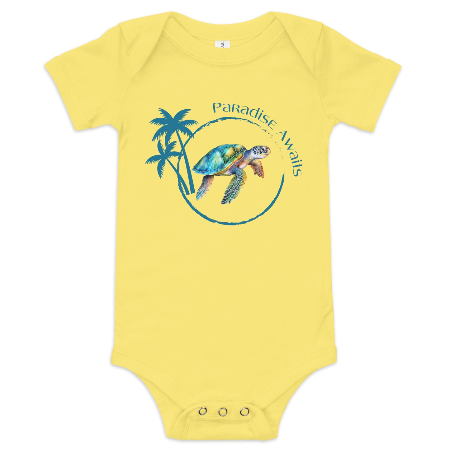 Paradise Sea Turtle Onesie | Baby