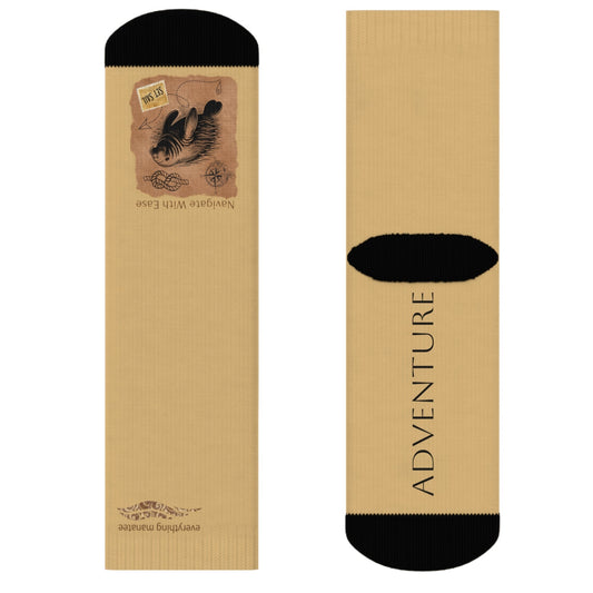 Manatee Adventure Crew Socks | Mens