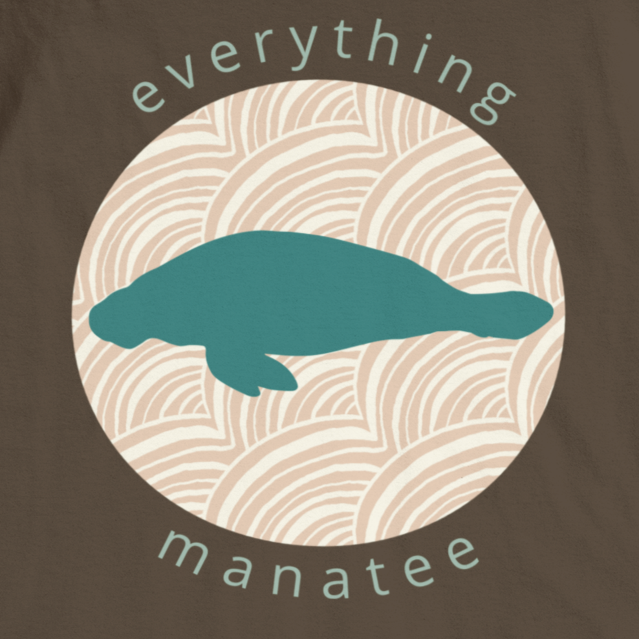 Classic Manatee Fitted Cotton/Poly T-Shirt | Mens