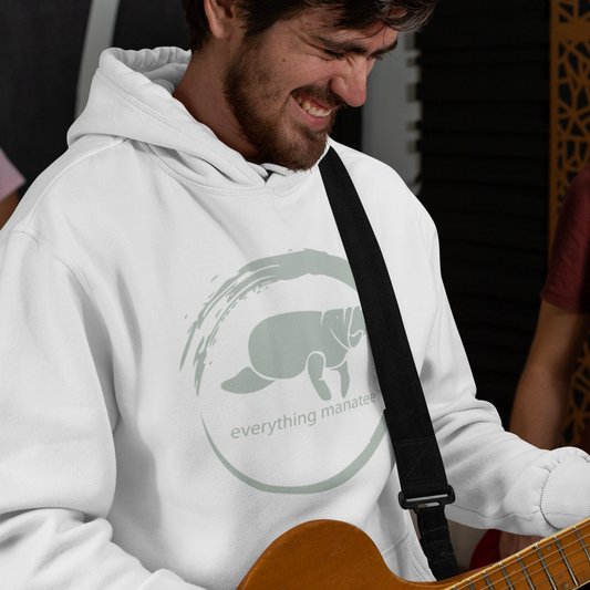 Sage Manatee Wave Premium Hoodie | Mens