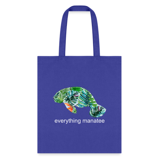 Paradise Manatee Tote Bag | Bags - royal blue