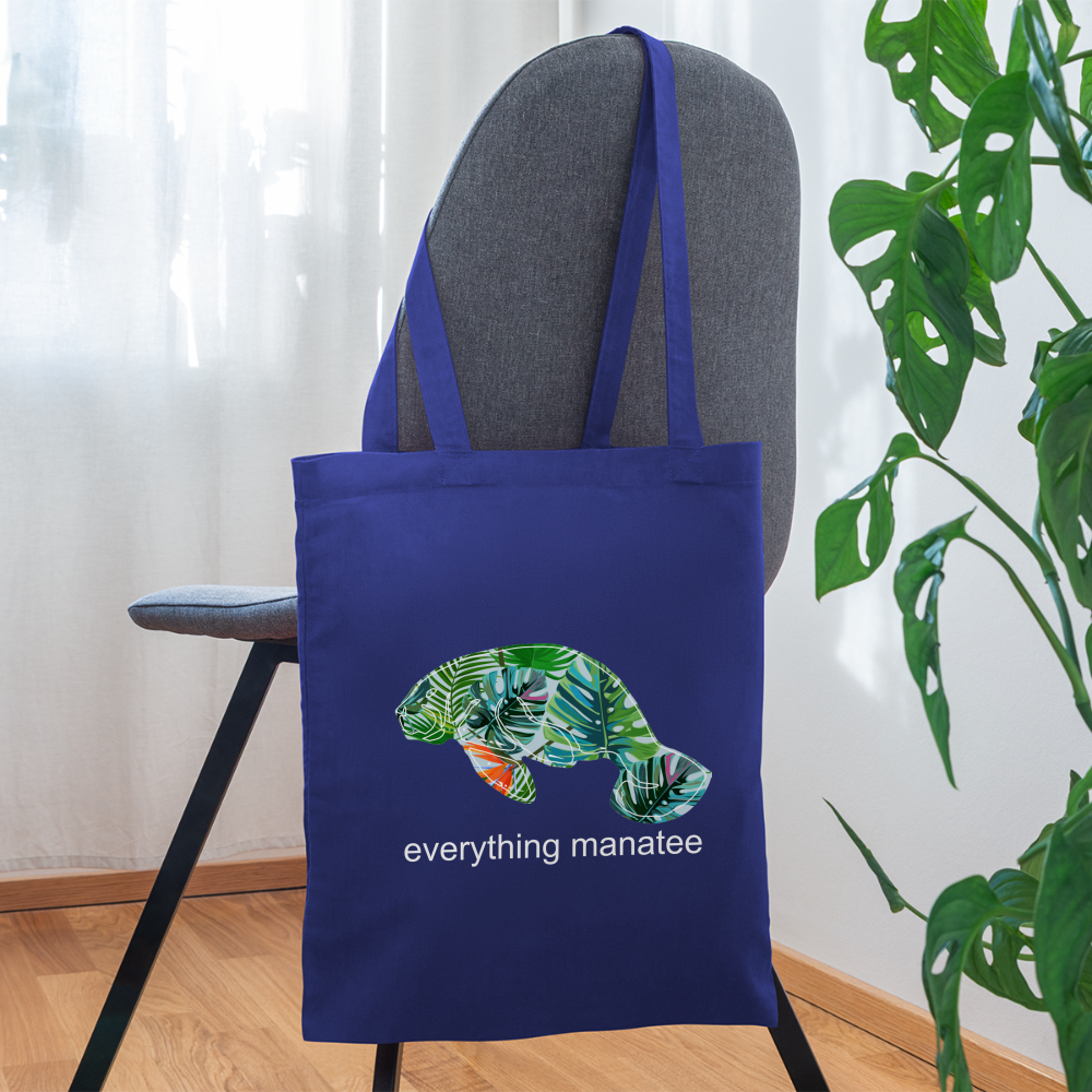 Paradise Manatee Tote Bag | Bags - royal blue