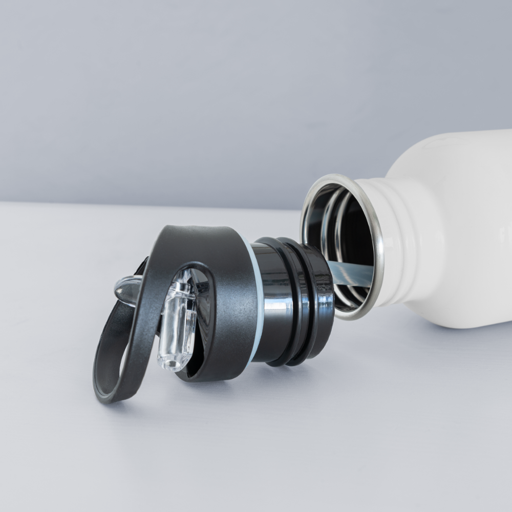 Palm Trees & Manatees Water Bottle - white